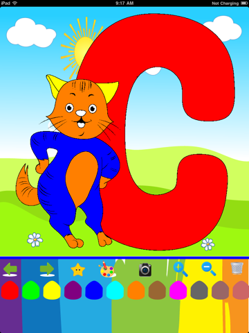 Alphabet Coloring -  ABC Flash Cards to color - náhled