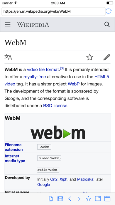 Webm Browser screenshot1