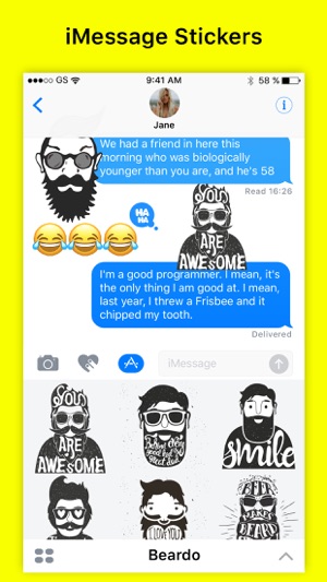 Beardo - Funny Quote Beard Sticker(圖2)-速報App