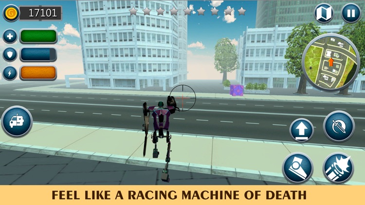 Transforming Bike Robot Race 3D