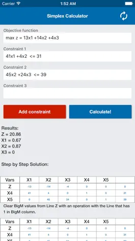 Game screenshot Simplex Calculator mod apk