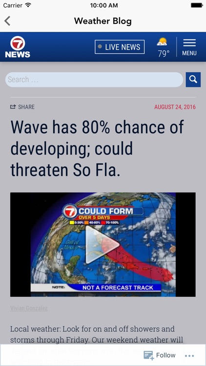 WSVN Hurricane Tracker