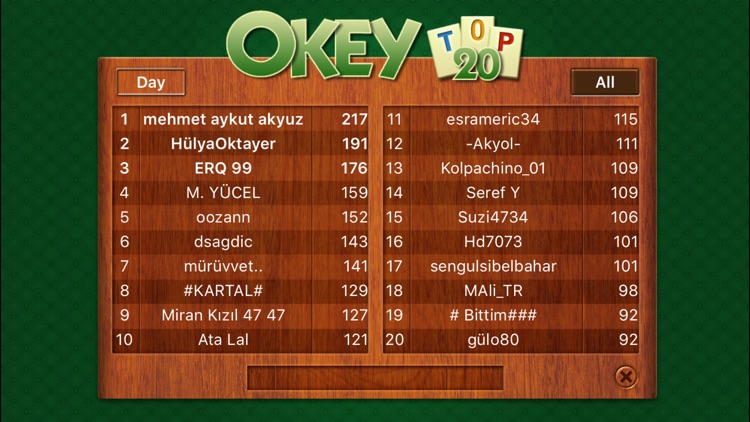 Okey 101 - classic Rummi kind board game screenshot-4