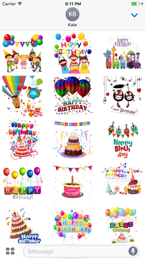 Happy Birthday Emoji and Stickers(圖2)-速報App