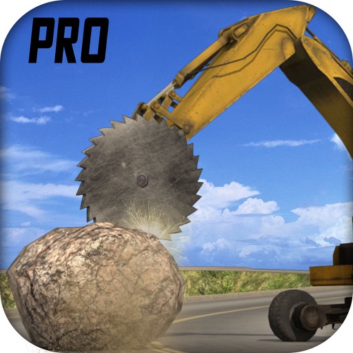 Heavy Excavator Machinery: Stone Cutting – Pro icon