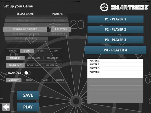 Smartness Electronic Dartboard screenshot 4
