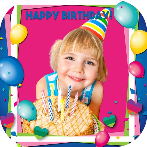 Birthday Photo Editor with Stickers and Frames icon