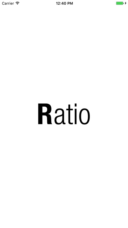 Ratio