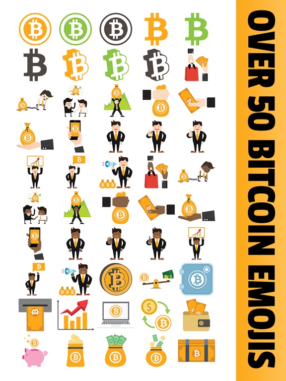 BITCOMOJI - Bitcoin Mining BTC Emoji Stickersのおすすめ画像1