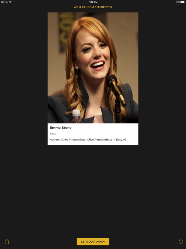 random celebrity generator в app store