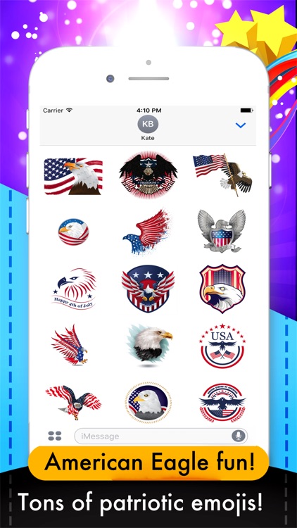 USAmoji - 4th Of July Stickers For Photos