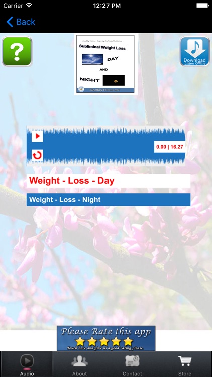 Subliminal Weight Loss Night for iPhone