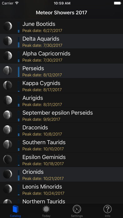 Meteor Shower Guide Screenshot 1