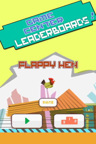 Flappy Hen - A Clone of the Original Bird Game screenshot 3