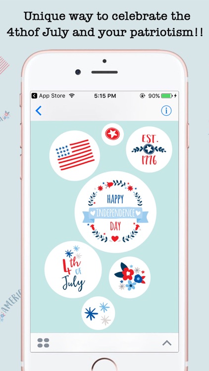 Animated 4th Of July Stickers For iMessage screenshot-4