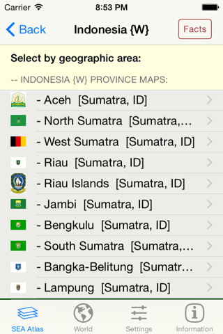 mapQWIK sea - South-East-Asia  Zoomable Atlas - náhled