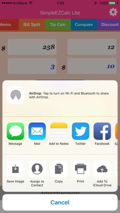 Simple Easy Calc Lite screenshot 4