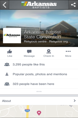Screenshot of Arkansas Baptists