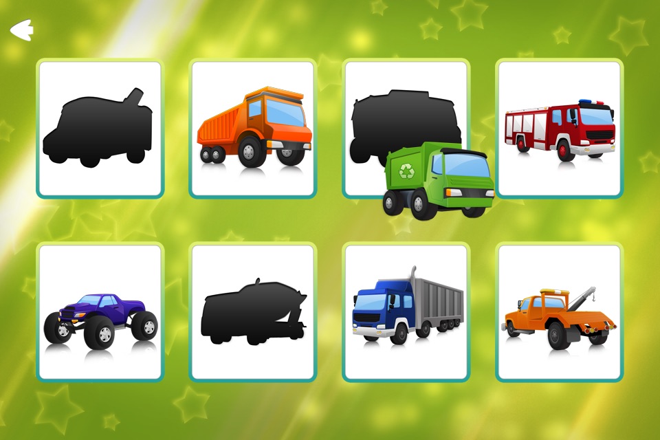 Trucks and Shadows Puzzle Game Lite screenshot 2