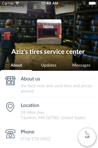 Aziz's tires service center by AppsVillage screenshot 3