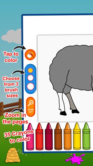 Farm Animals Coloring Book for Kids & Preschoolers(圖1)-速報App