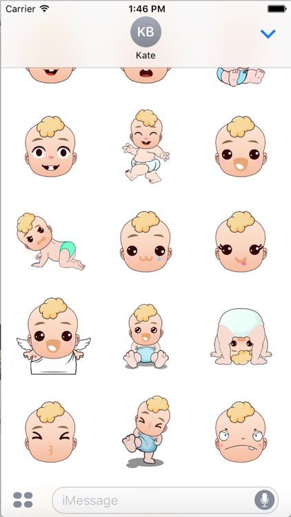 Cute Baby Emoji & Sticker Pack for Chatting
