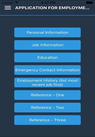 Lexicon Employment Application screenshot 3