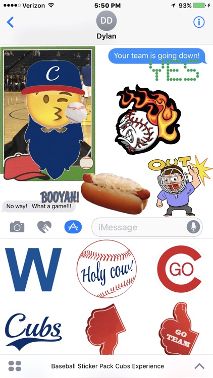 Baseball Sticker Pack Cubs Experience