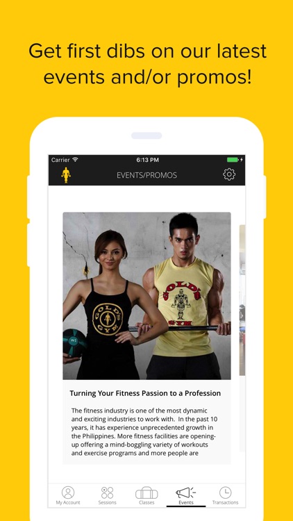 Gold's Gym PH App screenshot-4