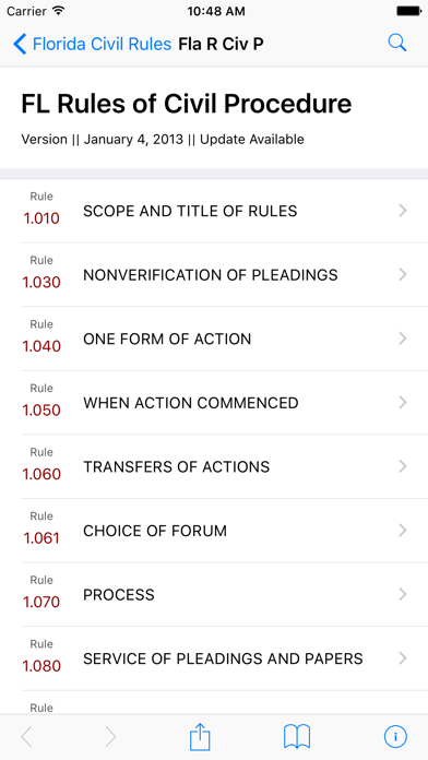 How to cancel & delete Florida Rules of Civil Procedure (LawStack Series) from iphone & ipad 1