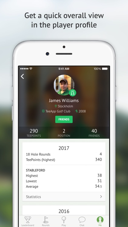 TeeApp - Golf Community, Scorecard and Stats screenshot-3