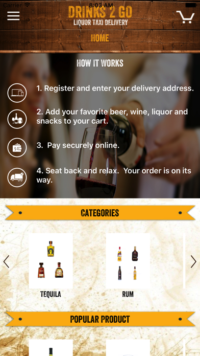 How to cancel & delete Drinks2GO - Taxi Bar from iphone & ipad 2