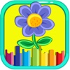 Flower Cartoon Coloring Book Education
