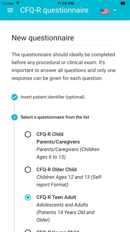 CFQ-R questionnaire