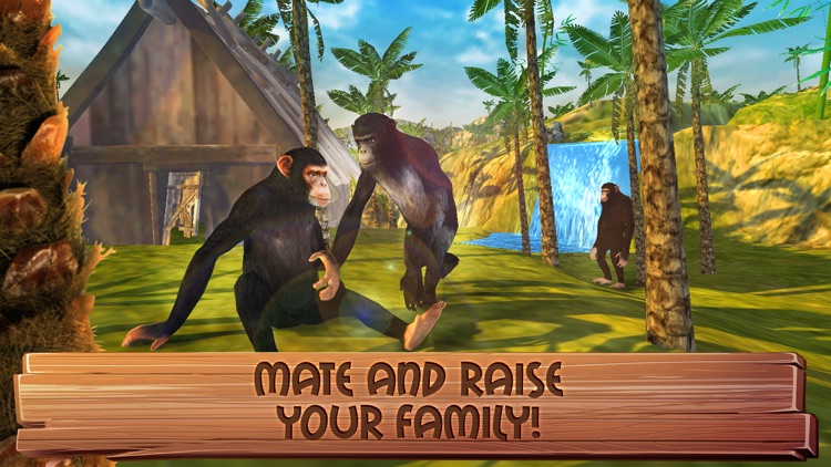 Chimpanzee Monkey Simulator: Jungle Survival screenshot-3