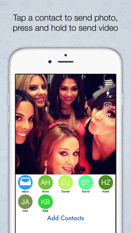 Quikchat Photo & Video camera Messenger screenshot-3