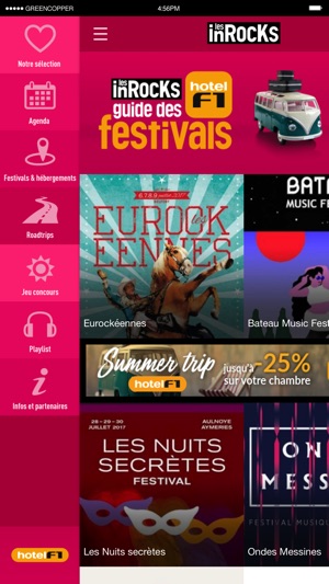 Guide des Festivals inRocKuptibles avec HotelF1(圖2)-速報App