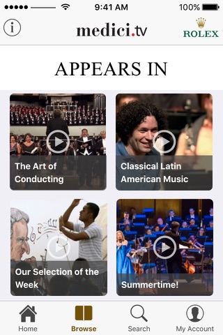 medici.tv, classical music screenshot 4