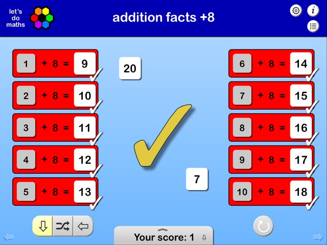 Number Bonds and Addition Facts to 20(圖2)-速報App