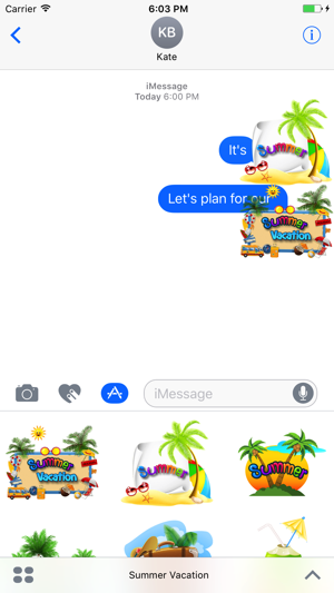 Summer Vacation Stickers & Emoji(圖2)-速報App