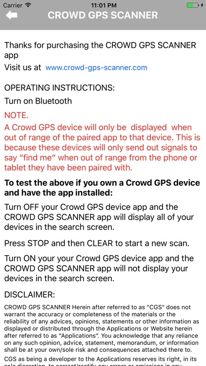 CROWD GPS SCANNER