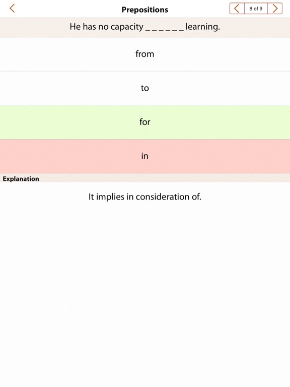 Grammar Express: Prepositions Lite screenshot 4