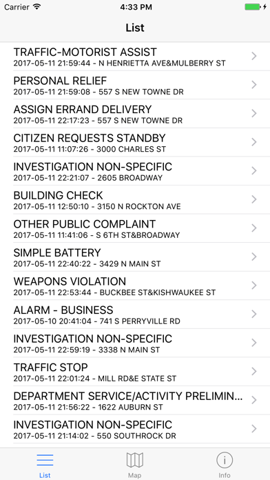 How to cancel & delete Rockford Crime Calls - 72 Hour Dispatch Call Log from iphone & ipad 1