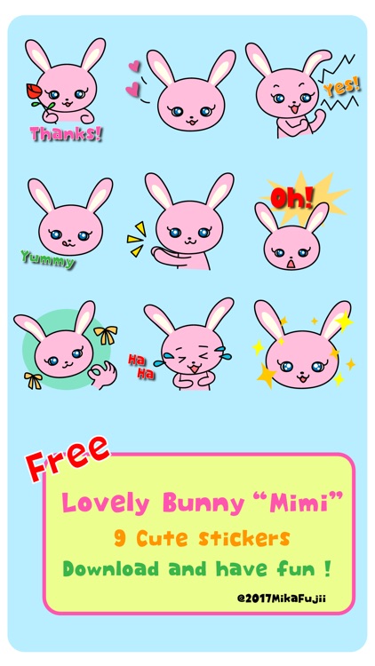 Sticker pack Lovely Bunny Mimi