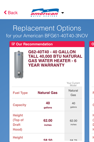 American Water Heaters screenshot 3