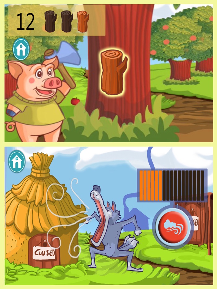 Three little pigs tale PRO