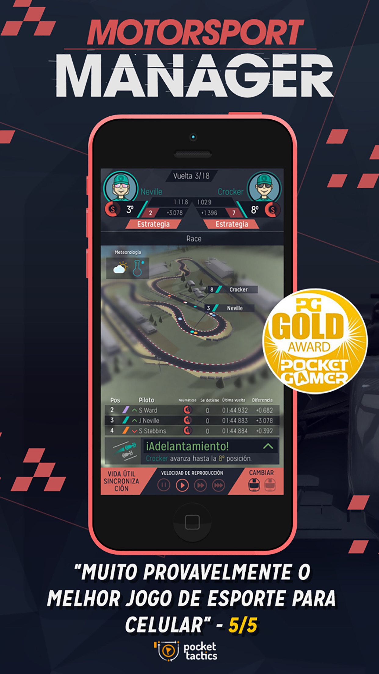 Screenshot do app Motorsport Manager Handheld