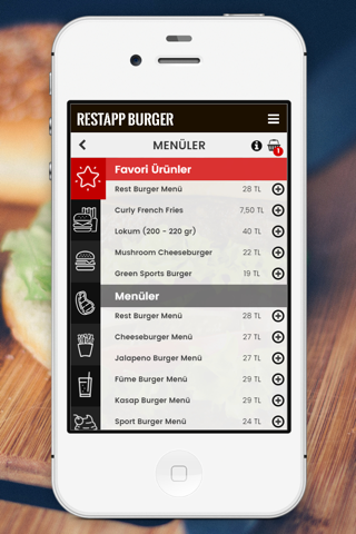 RestApp Burger - Örnek Restoran Uygulaması screenshot 2
