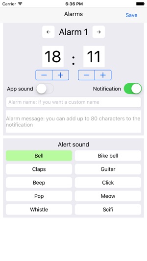 Custom Alarm Clock: Large, Tiny, Any Color & Font!(圖5)-速報App