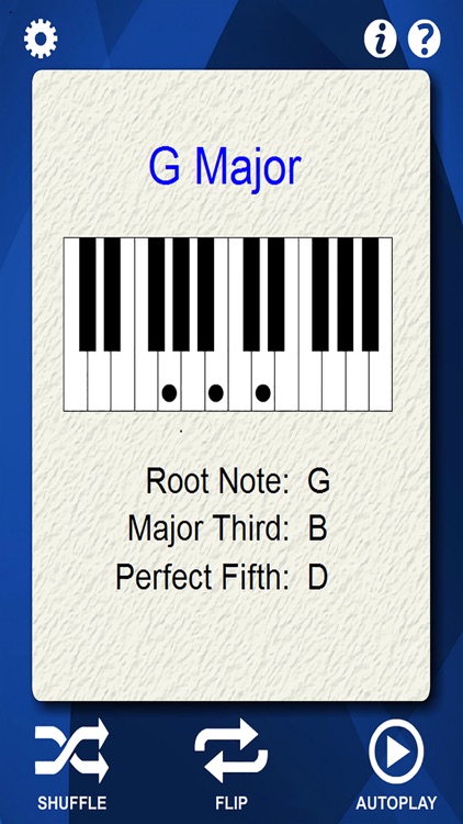 Piano Chords Flash Cards